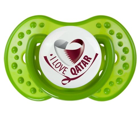 I Love Qatar Sucette LOVI Dynamic Vert classique