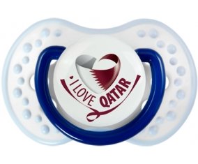 I Love Qatar Sucette LOVI Dynamic Marine-blanc-bleu classique