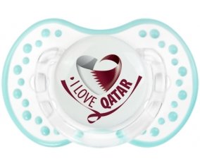 I Love Qatar Sucette LOVI Dynamic Retro-blanc-lagon classique