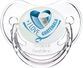 I Love Guatemala Sucette Physiologique Transparent classique