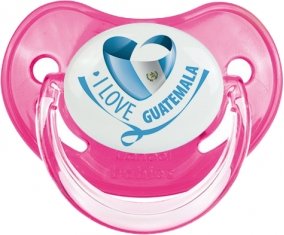 I Love Guatemala Sucette Physiologique Rose classique