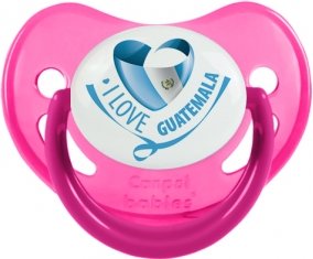 I Love Guatemala Sucette Physiologique Rose phosphorescente