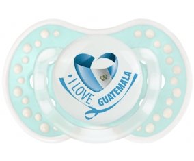 I Love Guatemala Sucette LOVI Dynamic Retro-turquoise-lagon classique