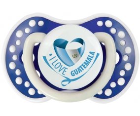 I Love Guatemala Sucette LOVI Dynamic Bleu-marine phosphorescente