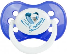 I Love Guatemala Sucette Anatomique Bleu classique