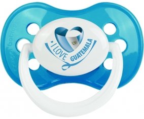 I Love Guatemala Sucette Anatomique Cyan classique