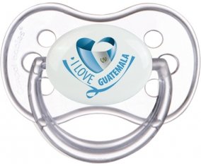 I Love Guatemala Sucette Anatomique Transparente classique