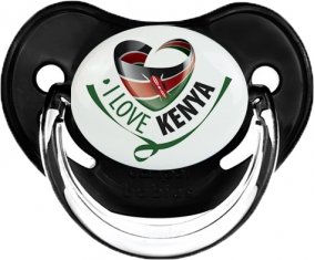 I Love Kenya Tétine Physiologique Noir classique