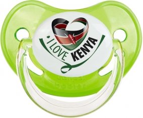 I Love Kenya Tétine Physiologique Vert classique
