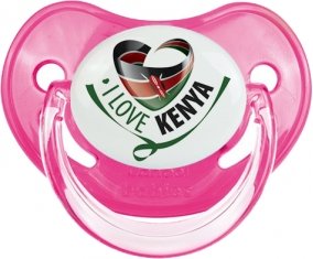 I Love Kenya Tétine Physiologique Rose classique
