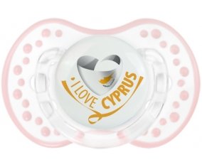 I Love Cyprus Tétine LOVI Dynamic Retro-blanc-rose-tendre classique