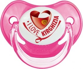 I Love Kirghizia Sucette Physiologique Rose classique
