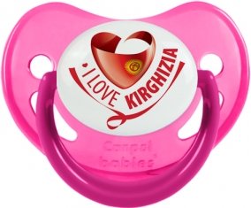 I Love Kirghizia Sucette Physiologique Rose phosphorescente