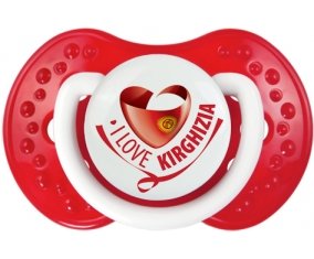 I Love Kirghizia Sucette LOVI Dynamic Blanc-rouge classique