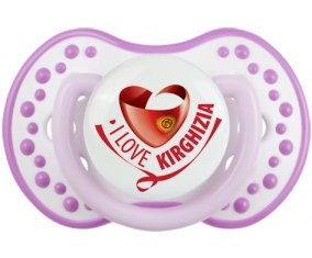 I Love Kirghizia Sucette LOVI Dynamic Blanc-mauve classique