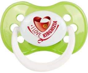 I Love Kirghizia Tétine Anatomique Vert classique