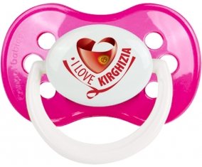 I Love Kirghizia Tétine Anatomique Rose foncé classique