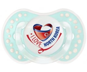 I Love North Korea Sucette LOVI Dynamic Retro-turquoise-lagon classique
