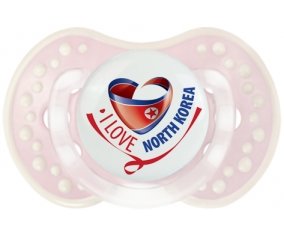 I Love North Korea Sucette LOVI Dynamic Retro-rose-tendre classique