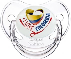 I Love Colombia Tétine Physiologique Transparent classique