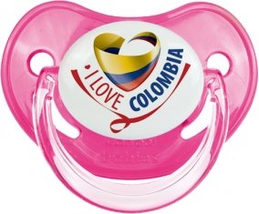 I Love Colombia Tétine Physiologique Rose classique