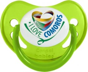 I Love Comoros Sucete Physiologique Vert phosphorescente