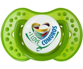 I Love Comoros Tétine LOVI Dynamic Vert classique