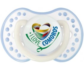 I Love Comoros Tétine LOVI Dynamic Blanc-cyan classique