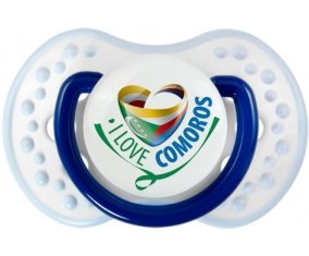I Love Comoros Tétine LOVI Dynamic Marine-blanc-bleu classique