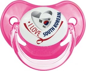 I Love South Korean Sucette Physiologique Rose classique