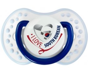 I Love South Korean Sucette LOVI Dynamic Marine-blanc-bleu classique