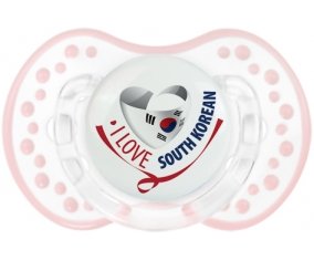 I Love South Korean Sucette LOVI Dynamic Retro-blanc-rose-tendre classique