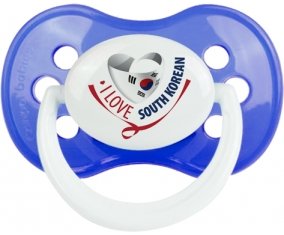 I Love South Korean : Sucette Anatomique personnalisée