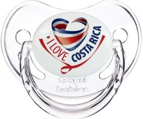 I Love Costa Rica Tétine Physiologique Transparent classique