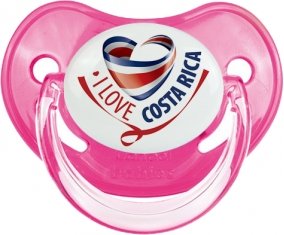 I Love Costa Rica Tétine Physiologique Rose classique