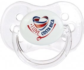I Love Costa Rica Sucete Cerise Transparent classique