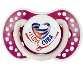 I Love Cuba Tétine LOVI Dynamic Fuchsia phosphorescente