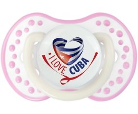 I Love Cuba Tétine LOVI Dynamic Blanc-rose phosphorescente