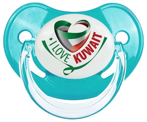 I Love Kuwait Sucette Physiologique Bleue classique