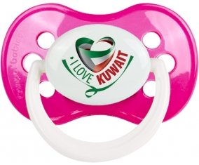 I Love Kuwait Tétine Anatomique Rose foncé classique