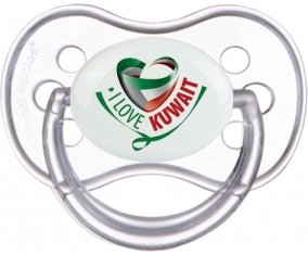 I Love Kuwait Tétine Anatomique Transparente classique