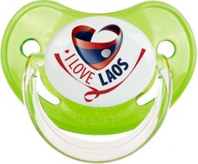 I Love Laos Sucette Physiologique Vert classique