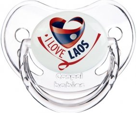 I Love Laos Sucette Physiologique Transparent classique