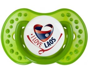 I Love Laos Sucette LOVI Dynamic Vert classique