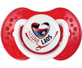 I Love Laos Sucette LOVI Dynamic Blanc-rouge classique