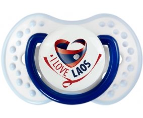 I Love Laos Sucette LOVI Dynamic Marine-blanc-bleu classique