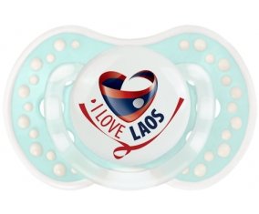 I Love Laos Sucette LOVI Dynamic Retro-turquoise-lagon classique