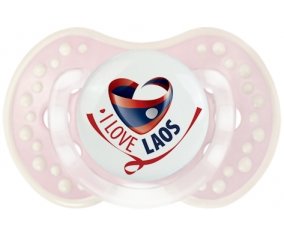 I Love Laos Sucette LOVI Dynamic Retro-rose-tendre classique
