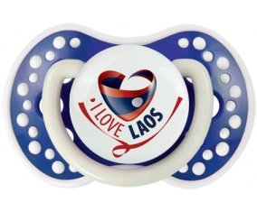 I Love Laos Sucette LOVI Dynamic Bleu-marine phosphorescente