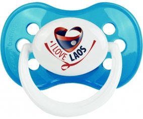 I Love Laos Sucette Anatomique Cyan classique